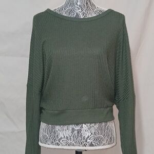 Rue21 Dark Green Crew Neck Sweater